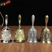 1 gab. Retro metāla toņu roku zvana rotājums Signalizācijas zvans Amatniecības zvans vēja zvans