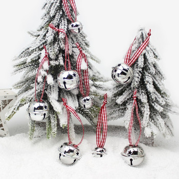 HUADODO 6 τμχ Χριστουγεννιάτικα Jingle Bells Χριστουγεννιάτικα μενταγιόν στολίδια Δώρο για Χριστουγεννιάτικα στολίδια Πρωτοχρονιάτικο πάρτι Παιδικά παιχνίδια