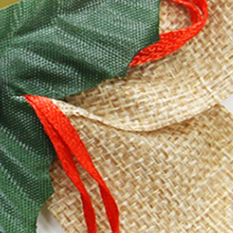 Коледен бантик 6 бр./компл. Червени бантикове Парти фонова декорация