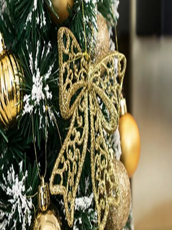 Χριστουγεννιάτικα στολίδια 2021 Beautifui Πρωτοτυπία Ευέλικτο Δέντρο Aestheticism Μπουτίκ Κρεμαστό χρυσό σκόνη Διάταξη σκηνής φιόγκου