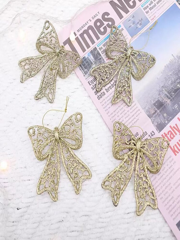 Χριστουγεννιάτικα στολίδια 2021 Beautifui Πρωτοτυπία Ευέλικτο Δέντρο Aestheticism Μπουτίκ Κρεμαστό χρυσό σκόνη Διάταξη σκηνής φιόγκου