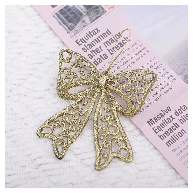 Χριστουγεννιάτικα στολίδια 2021 Beautifui Πρωτοτυπία Ευέλικτο Δέντρο Aestheticism Μπουτίκ Κρεμαστό χρυσό σκόνη Διάταξη σκηνής φιόγκου