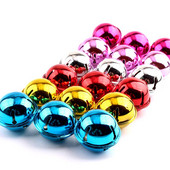 5/10GAB 40mm Krāsaini zvani Ziemassvētku dekorēšanai Kuloni mājdzīvnieku zvani DIY Amatniecība Ziemassvētku eglīšu zvani Roku darbs Aksesuāri LDY006