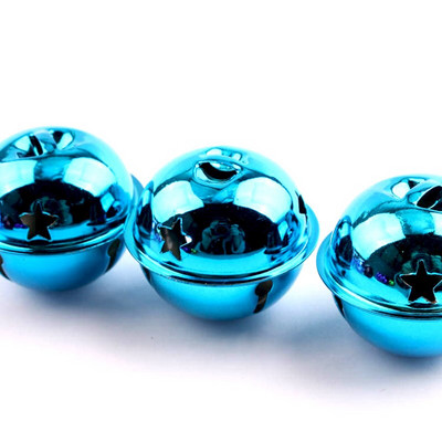 5/10GAB 40mm Krāsaini zvani Ziemassvētku dekorēšanai Kuloni mājdzīvnieku zvani DIY Amatniecība Ziemassvētku eglīšu zvani Roku darbs Aksesuāri LDY006