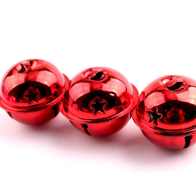 5/10GAB 40mm Krāsaini zvani Ziemassvētku dekorēšanai Kuloni mājdzīvnieku zvani DIY Amatniecība Ziemassvētku eglīšu zvani Roku darbs Aksesuāri LDY006