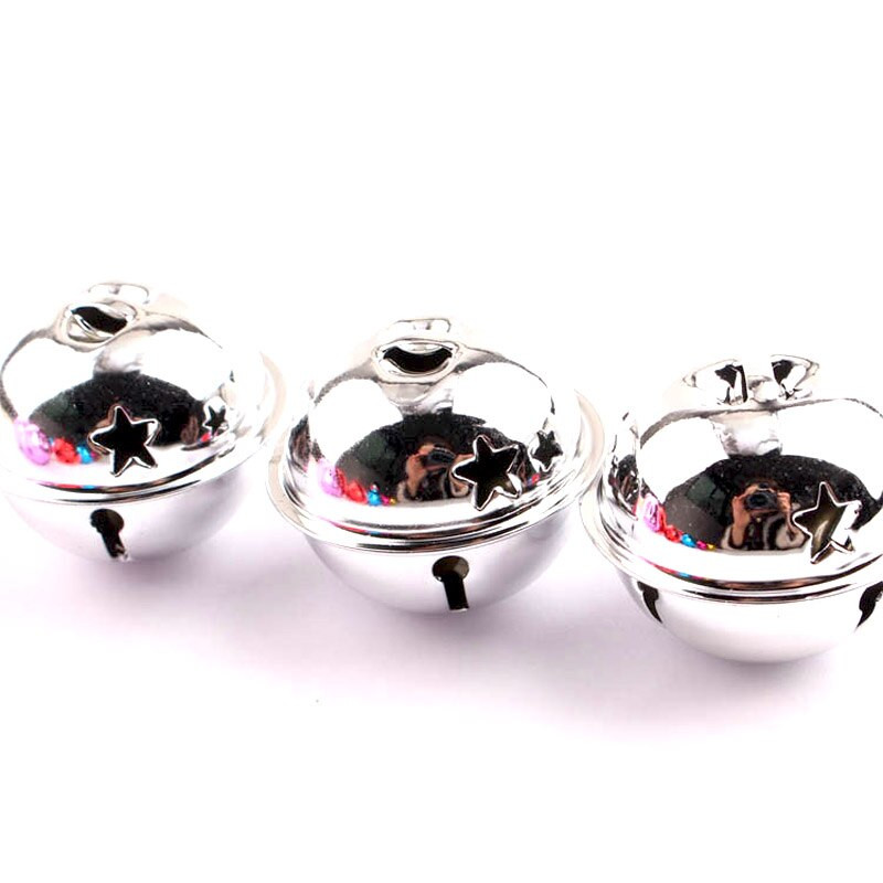 5/10GAB 40mm Krāsaini zvani Ziemassvētku dekorēšanai Kuloni mājdzīvnieku zvani DIY Amatniecība Ziemassvētku eglīšu zvani Roku darbs Aksesuāri LDY006