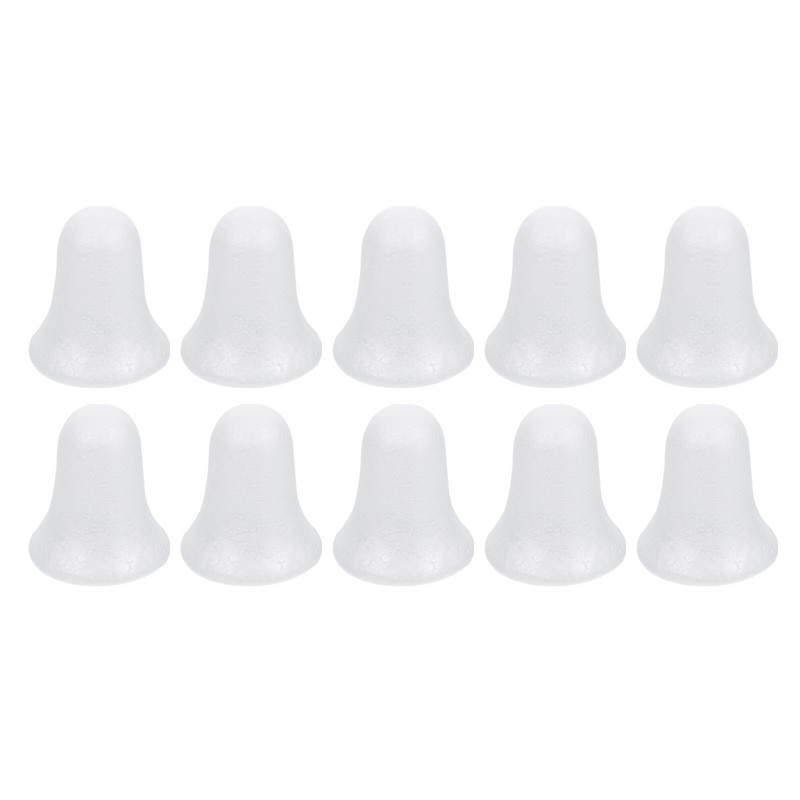 10kom bijelih kuglica od stiropora Božićno zvono Kuglice od stiropora za rukotvorine Pribor za božićne ukrase za zabave 9 cm