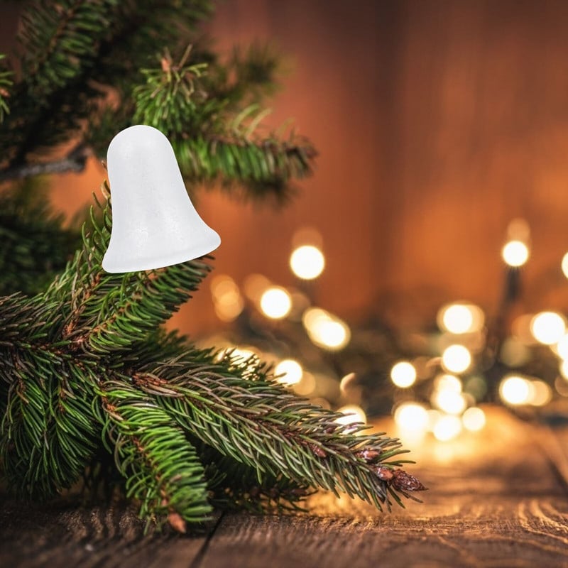 10kom bijelih kuglica od stiropora Božićno zvono Kuglice od stiropora za rukotvorine Pribor za božićne ukrase za zabave 9 cm