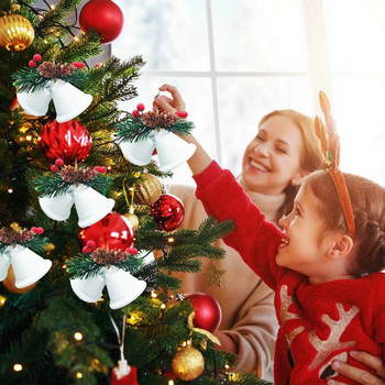 Коледни звънчета Декоративни звънчета Занаятчийски звънчета Jingle Bells Украшение за коледно дърво Метални звънчета за коледен декор