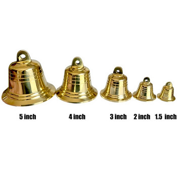 Μικρά Χάλκινα Κουδούνια Μεγάλα Χρυσά Μεταλλικά Εκκλησιαστικά Κρεμαστό Κουδούνι Κουδούνι για Χριστουγεννιάτικο Κουδούνι 4 cm 5 cm 7,2 cm 9,5 cm 12 cm