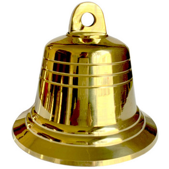 Малки медни камбани Голяма златна метална църковна камбана Висулка Вятърна камбанка за звънец Коледно звънене 4 см 5 см 7,2 см 9,5 см 12 см