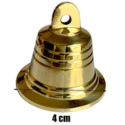 Mazie vara zvani Lieli zelta metāla baznīcas zvana kulons vēja zvans durvju zvanam Ziemassvētku zvans 4 cm 5 cm 7,2 cm 9,5 cm 12 cm