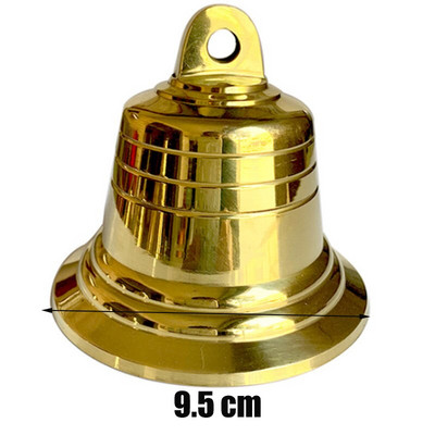 Mazie vara zvani Lieli zelta metāla baznīcas zvana kulons vēja zvans durvju zvanam Ziemassvētku zvans 4 cm 5 cm 7,2 cm 9,5 cm 12 cm