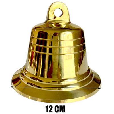 Mazie vara zvani Lieli zelta metāla baznīcas zvana kulons vēja zvans durvju zvanam Ziemassvētku zvans 4 cm 5 cm 7,2 cm 9,5 cm 12 cm