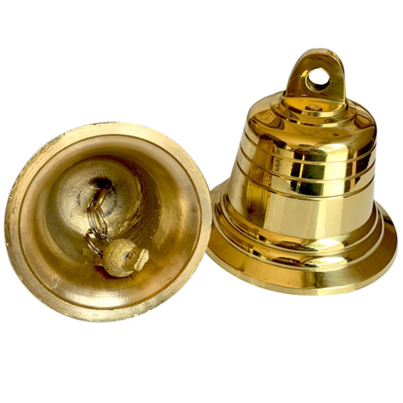 Mazie vara zvani Lieli zelta metāla baznīcas zvana kulons vēja zvans durvju zvanam Ziemassvētku zvans 4 cm 5 cm 7,2 cm 9,5 cm 12 cm