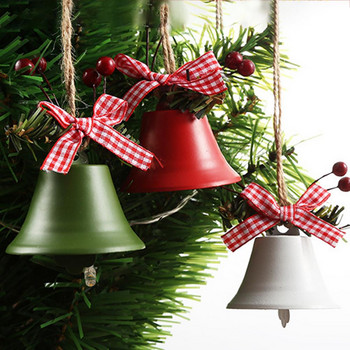 Коледна камбанка Jingle Bells Метална камбанка Орнамент Дърво Висяща висулка за коледни декорации Новогодишно парти Детски играчки Подарък