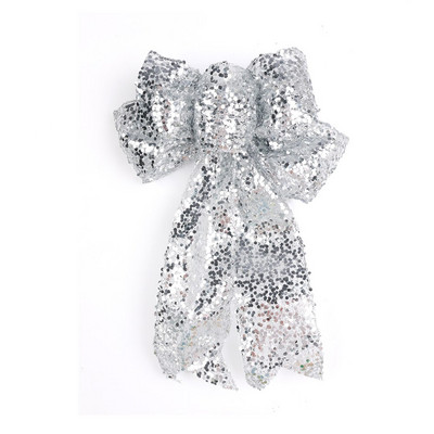 2023. gada Ziemassvētku rotājums ar lenti, liela lina loka, Ziemassvētku eglītes piekarināma rota, Ziemassvētku ballītes mājas rotājumi