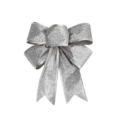 2023. gada Ziemassvētku rotājums ar lenti, liela lina loka, Ziemassvētku eglītes piekarināma rota, Ziemassvētku ballītes mājas rotājumi