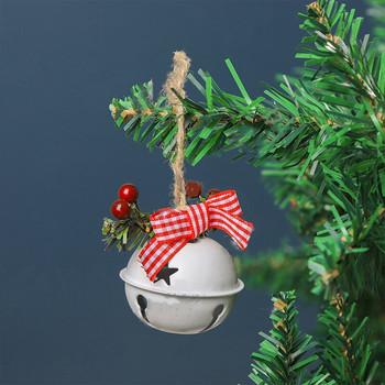 Χριστουγεννιάτικα μεταλλικά μενταγιόν καμπάνα με παπιγιόν Χριστουγεννιάτικο μεταλλικό ανοιχτό Jingle Bell Αξεσουάρ Χριστουγεννιάτικο δέντρο Κρεμαστά στολίδια Πρωτοχρονιά 2023