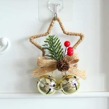 Коледна украса Jingle Bell Xmas Tree Decor Home Ornament 2022 Navidad Коледен подарък Нова година