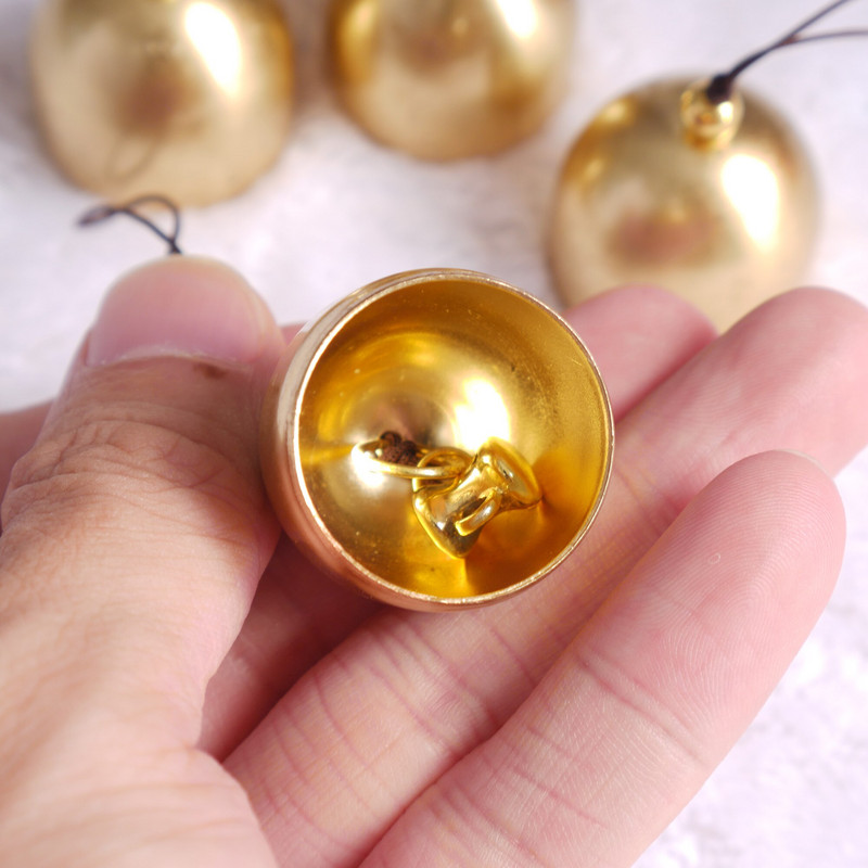 5/10kom Božićni ukras od metalnog zvona od čistog bakra, zvono, privjesak, mjedeno zvono na vratima Umjetnička izrada zvončića za vjetar. Nova vruća rasprodaja