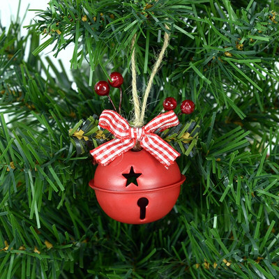 2 kom božićno zvono Crveno Bijelo Zeleno Metalno zvono zvončića Božićno drvce Viseći ukrasni privjesak Božićni ukrasi za dom