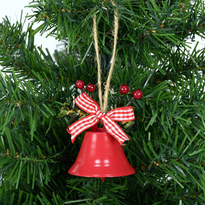 2 kom božićno zvono Crveno Bijelo Zeleno Metalno zvono zvončića Božićno drvce Viseći ukrasni privjesak Božićni ukrasi za dom