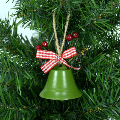 2 kom božićno zvono Crveno Bijelo Zeleno Metalno zvono zvončića Božićno drvce Viseći ukrasni privjesak Božićni ukrasi za dom