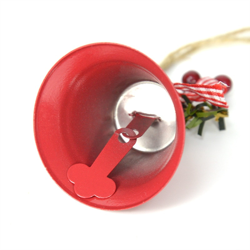 2 kom božićno zvono Crveno Bijelo Zeleno Metalno zvono zvončića Božićno drvce Viseći ukrasni privjesak Božićni ukrasi za dom