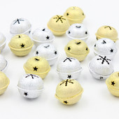 10 buc Dimensiune 40 MM Jingle Bells Pom de Crăciun de familie Decorație de Crăciun Pandantive Artizanat DIY Accesorii lucrate manual