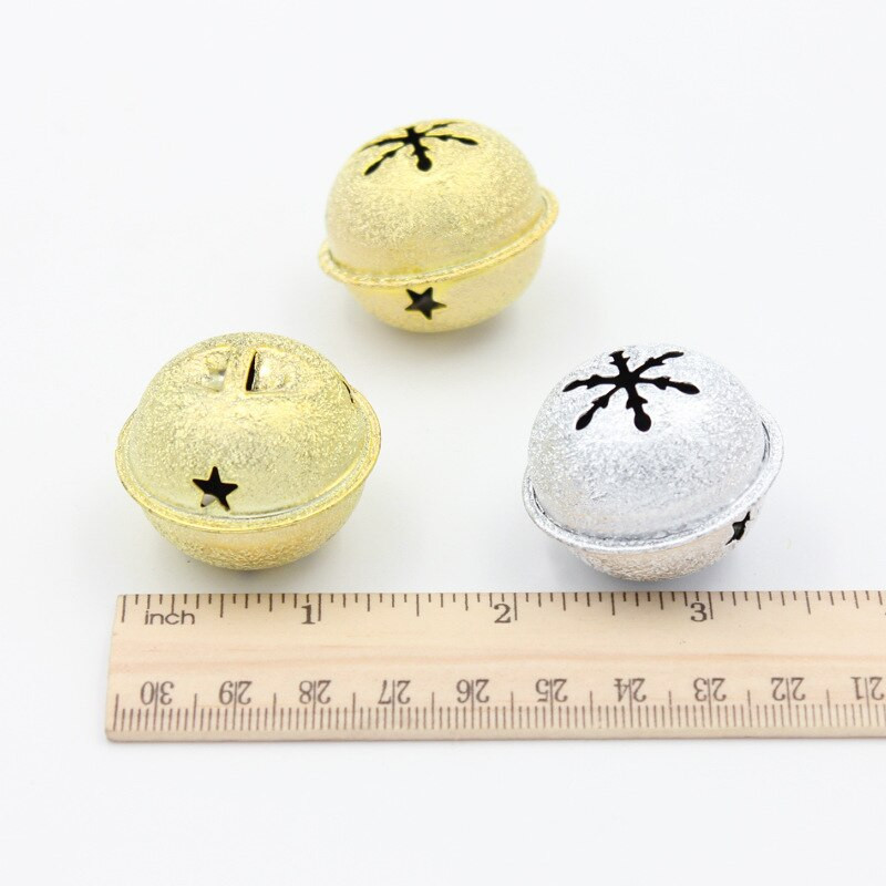 10 buc Dimensiune 40 MM Jingle Bells Pom de Crăciun de familie Decorație de Crăciun Pandantive Artizanat DIY Accesorii lucrate manual