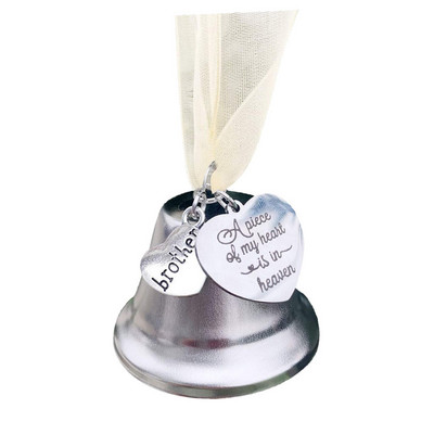 Kalėdų varpelio pakabuko memorialinis papuošalas netekus mylimo žmogaus Įkvepia angelas varpas Nuoširdus suvenyras Dovana Kalėdų eglutės kabantis dekoras