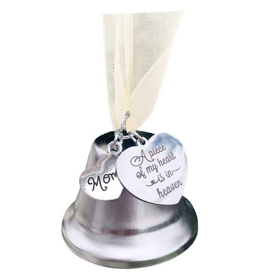 Kalėdų varpelio pakabuko memorialinis papuošalas netekus mylimo žmogaus Įkvepia angelas varpas Nuoširdus suvenyras Dovana Kalėdų eglutės kabantis dekoras