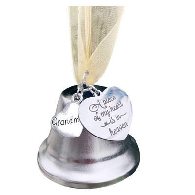 Kalėdų varpelio pakabuko memorialinis papuošalas netekus mylimo žmogaus Įkvepia angelas varpas Nuoširdus suvenyras Dovana Kalėdų eglutės kabantis dekoras