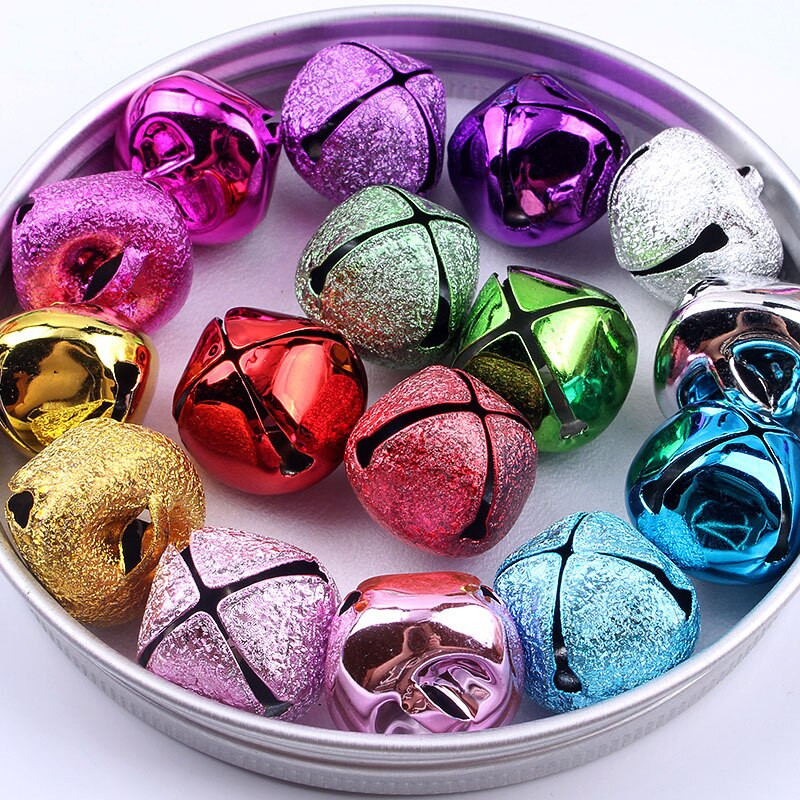 10/20 KOM. Matirano zlatno srebrno božićno zvončiće perle Šareni privjesak za kućne ljubimce Ukras za božićno drvce