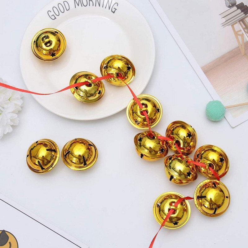 Božićna ogromna zvončića Petokraka zvijezda Božićna zvončića Mini božićno zvonce 10 komada ručno rađenih malih zvončića