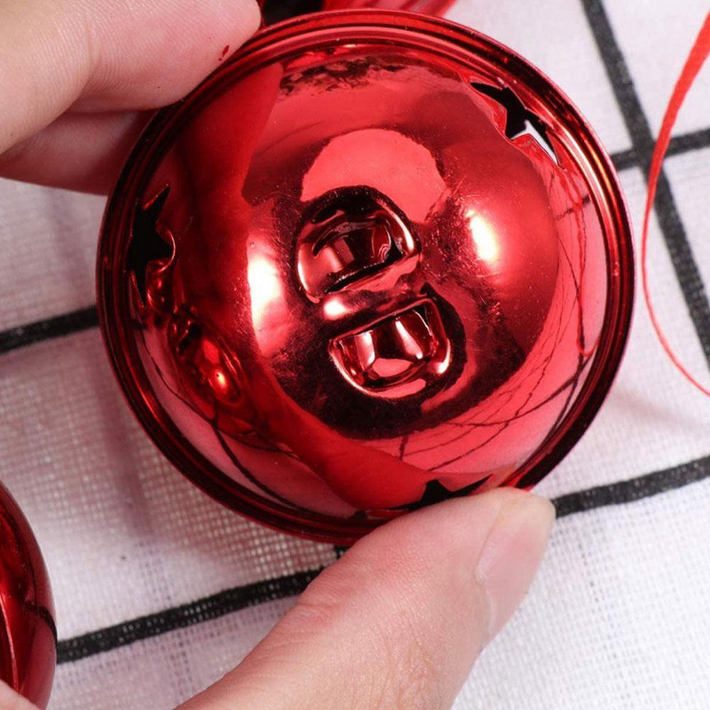 Božićna ogromna zvončića Petokraka zvijezda Božićna zvončića Mini božićno zvonce 10 komada ručno rađenih malih zvončića