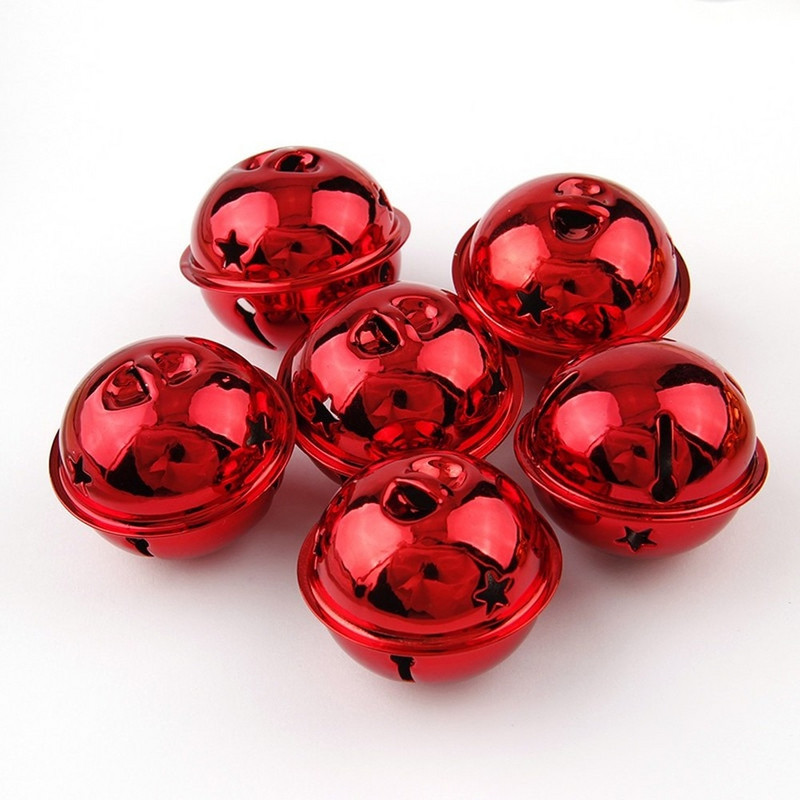 10 komada 40 mm šarene metalne zvončiće, labave perle, ukrasi za festivalsku zabavu, ukrasi za privjeske za božićno drvce DIY dodaci