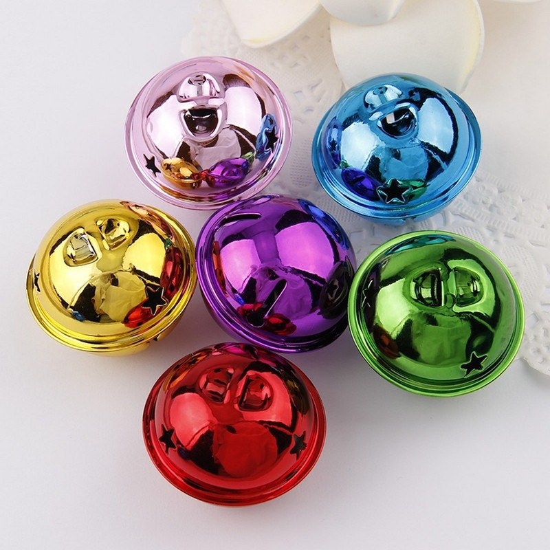 10 komada 40 mm šarene metalne zvončiće, labave perle, ukrasi za festivalsku zabavu, ukrasi za privjeske za božićno drvce DIY dodaci