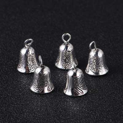 Bells Bell Jinglesilver Crafts Χριστουγεννιάτικα Γούρια Διακοσμήσεις Δέντρο Φτιάχνοντας γιορτινό κρεμαστό έλκηθρο Vintage στολίδια Μικρά