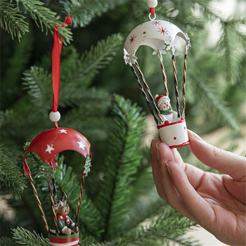 Πρωτοτυπία ζωγραφισμένη χριστουγεννιάτικη διακόσμηση δέντρου με καμπάνα Εξαιρετικό σιδερένιο στολίδι Κρεμαστό κρεμαστό χριστουγεννιάτικο πάρτι Διακόσμηση σπιτιού Navidad Δώρα