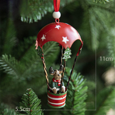 Jaunums, krāsots Ziemassvētku zvana eglītes rotājums Izsmalcināts dzelzs mākslas ornaments Ziemassvētku ballītes piekarināms kulons mājas dekors Navidad dāvanas