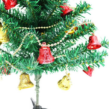 Χριστουγεννιάτικο Jingle Bell Κόκκινο/Χρυσό Διακόσμηση Χαρούμενα Χριστουγεννιάτικα Δέντρα για πάρτι 2m Jingle Bell Γιρλάντα Fairy Χειροτεχνίες