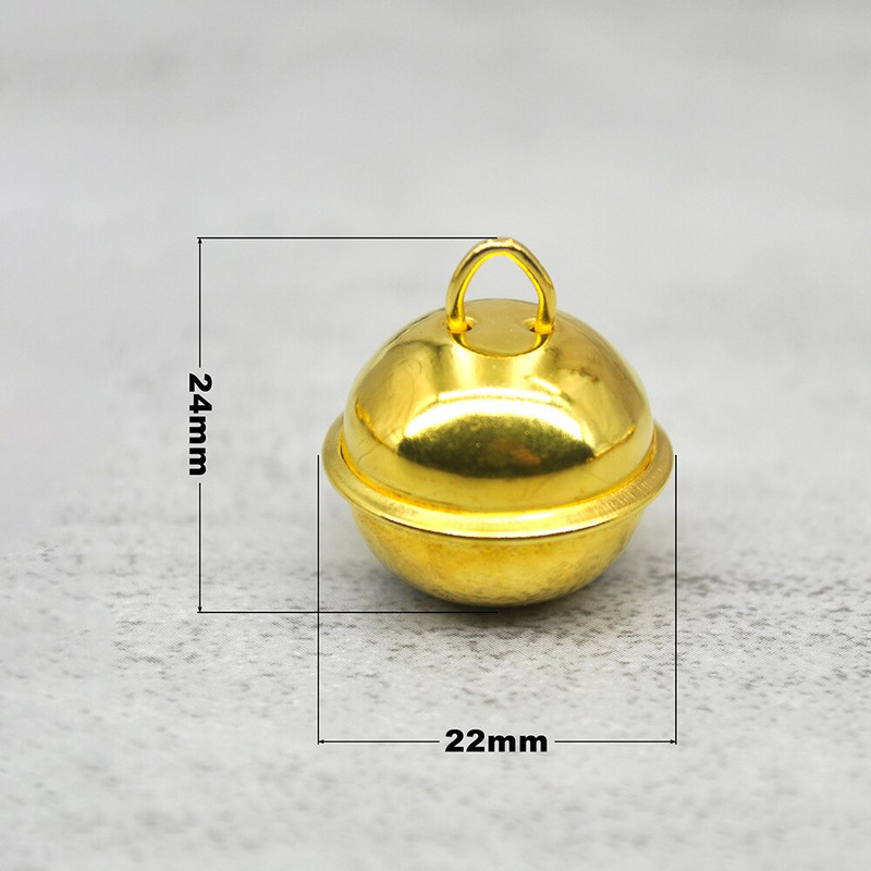 22mm Frumos Jingle Bell Decor pentru petrecere de Crăciun Pandantiv Mărgele libere DIY Brad de Crăciun Clopot Furnizor de accesorii de nuntă