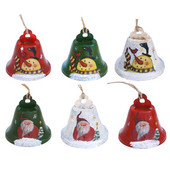 Clopot de Crăciun Pandantiv Metal HornBell Pom de Crăciun Ornamente de agățat Clopot Decor de Crăciun Fericit pentru Un An Nou Fericit