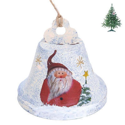 Clopot de Crăciun Pandantiv Metal HornBell Pom de Crăciun Ornamente de agățat Clopot Decor de Crăciun Fericit pentru Un An Nou Fericit