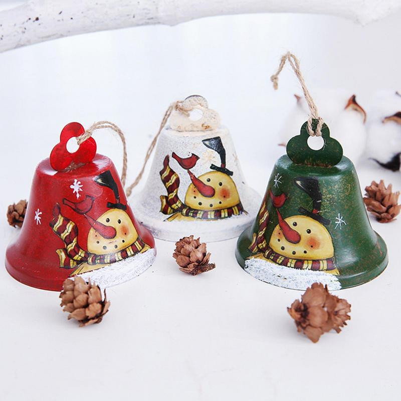 Clopot de Crăciun Pandantiv Metal HornBell Pom de Crăciun Ornamente de agățat Clopot Decor de Crăciun Fericit pentru Un An Nou Fericit