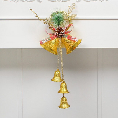 Ziemassvētku zvana kulonu rotājumi Ziemassvētku eglīšu dekori Iepirkšanās centra durvju piekaramie rotājumi DIY daudzkrāsains 2023. gada Jaunā gada piedāvājums