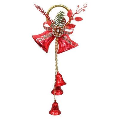 Ziemassvētku zvana kulonu rotājumi Ziemassvētku eglīšu dekori Iepirkšanās centra durvju piekaramie rotājumi DIY daudzkrāsains 2023. gada Jaunā gada piedāvājums