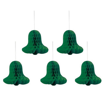 5 bucăți din hârtie de tip fagure, pălărie de Crăciun, ornament pentru agățat, brad de Crăciun, pandantiv, decorațiuni de Crăciun pentru acasă, decorațiuni pentru petrecerea de Crăciun